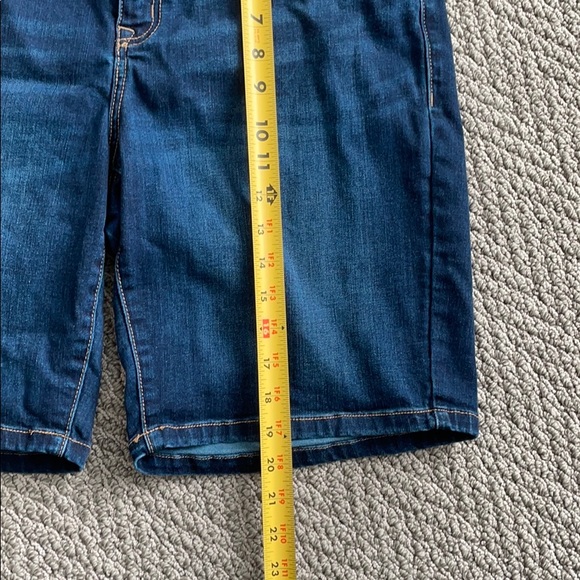 Lane Bryant Dark Denim Bermuda Shorts - Picture 2 of 4